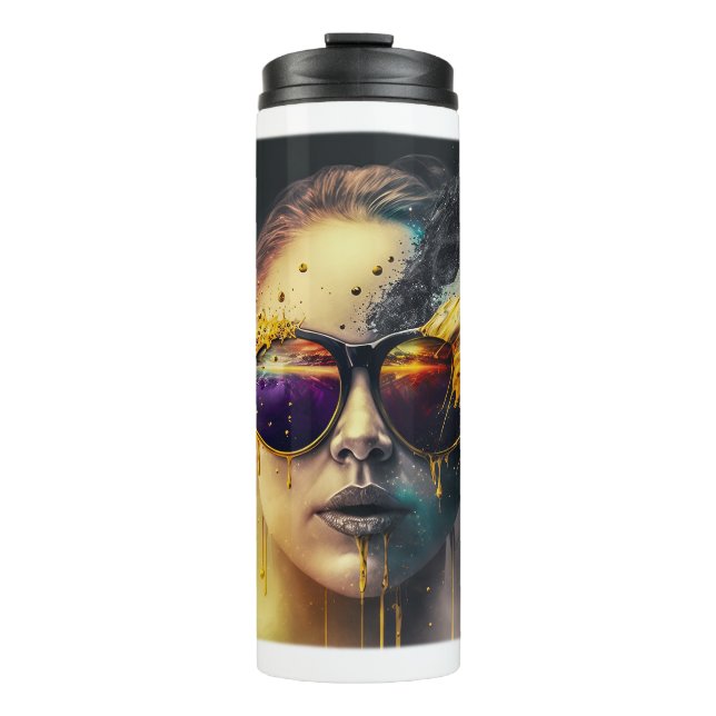 Termo Tumbler térmico de gafas quemadoras (Anverso)