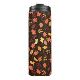 Termo Tumbler térmico de hojas de otoño