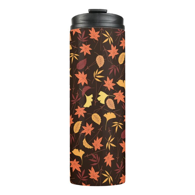 Termo Tumbler térmico de hojas de otoño (Anverso)