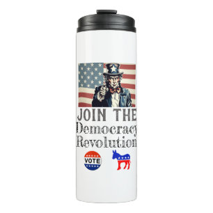 Termo Tumbler térmico de la revolución democrática
