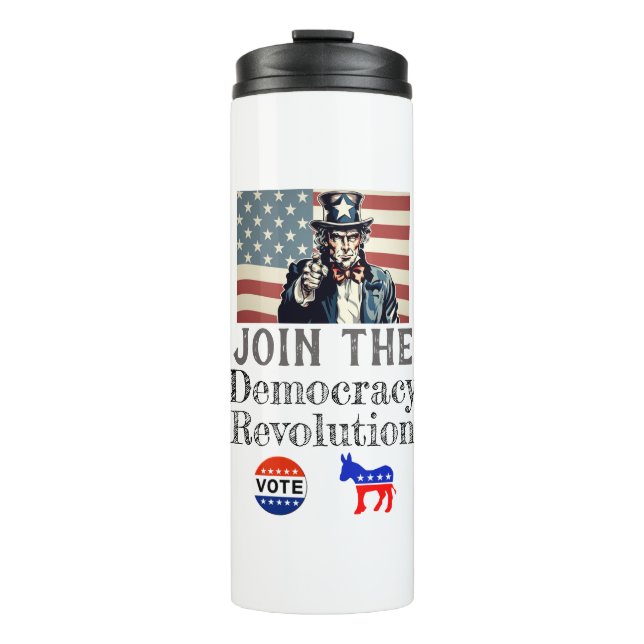 Termo Tumbler térmico de la revolución democrática (Anverso)