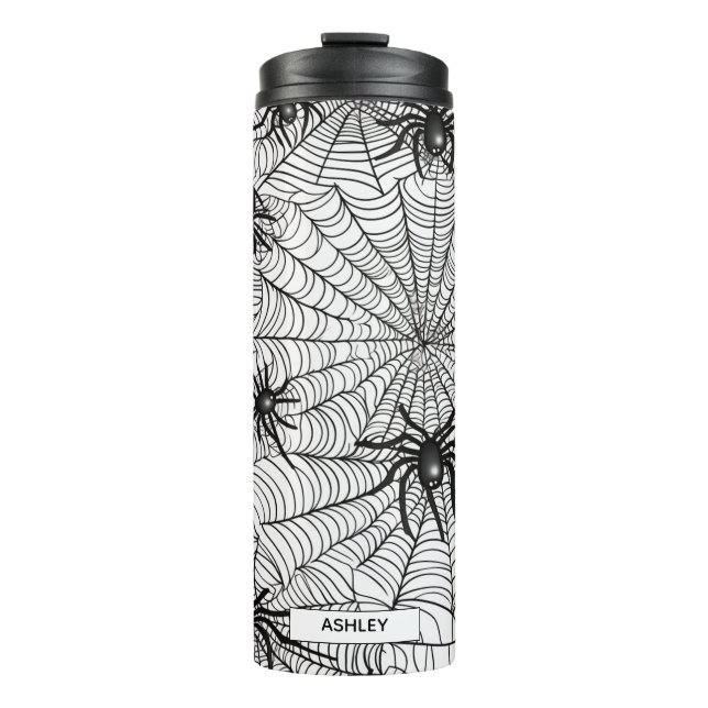 Termo Tumbler térmico de la web de araña de Halloween pe (Anverso)
