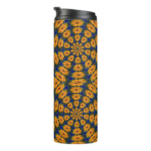 Termo Tumbler térmico de margarita africana naranja