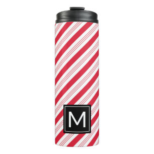 Termo Tumbler térmico de Navidades de caña de menta