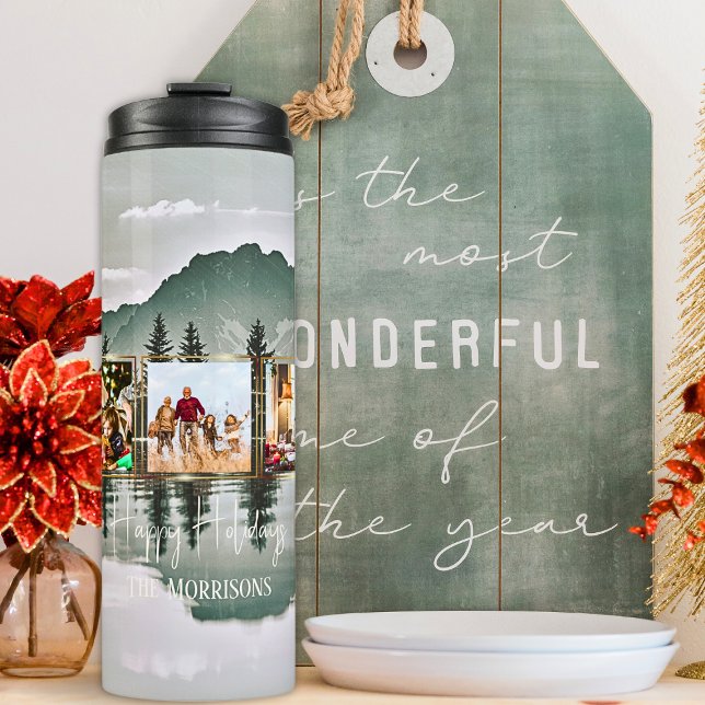 Termo Tumbler térmico de Navidades de plantilla fotográf (Subido por el creador)