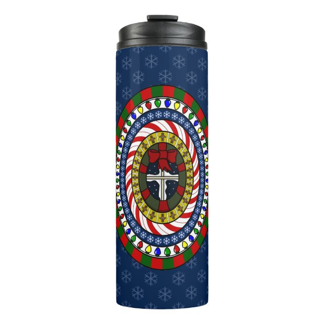 Termo Tumbler térmico de Navidades lúdicos (Anverso)