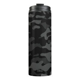Termo Tumbler térmico de papá de camuflaje negro de barr
