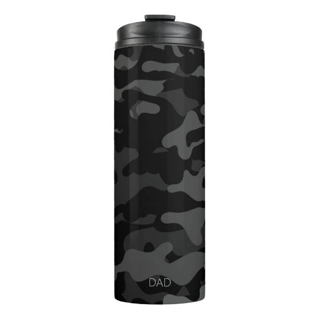 Termo Tumbler térmico de papá de camuflaje negro de barr (Anverso)