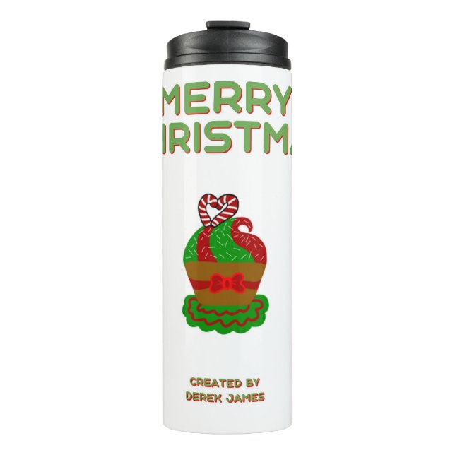 Termo Tumbler térmico de pastel de navidades (Anverso)