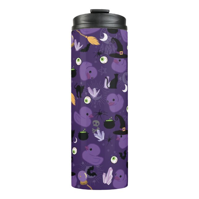 Termo Tumbler térmico de pavos de goma de brujería (Anverso)