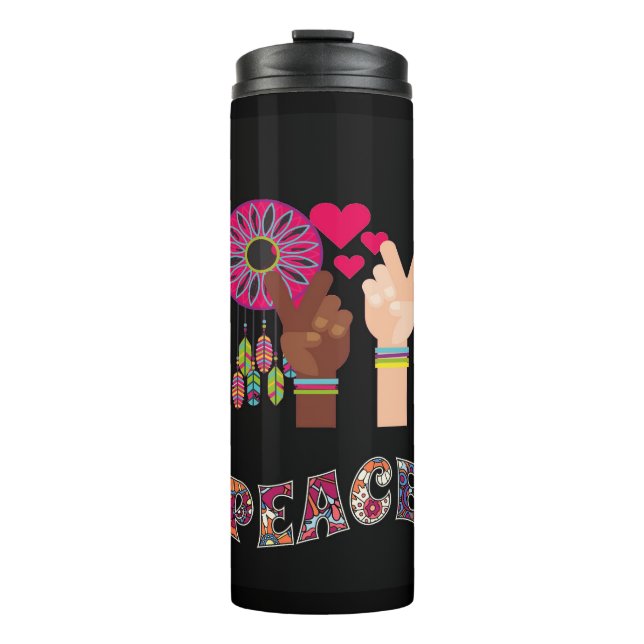 Termo Tumbler térmico de paz (Anverso)