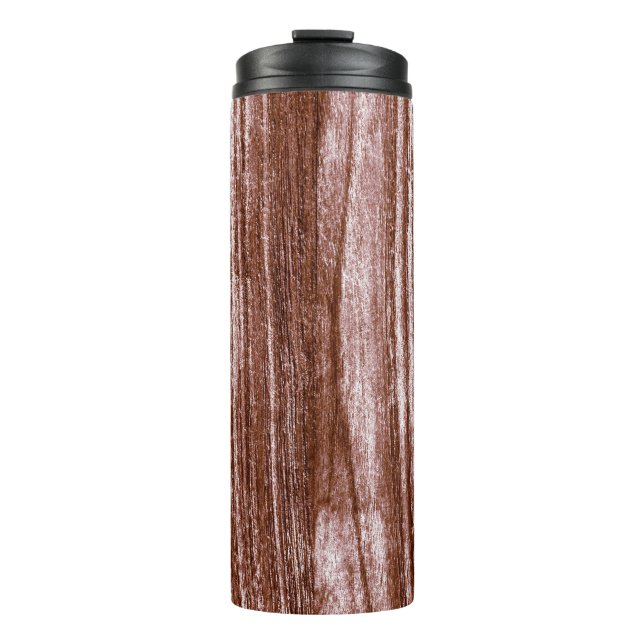 Termo Tumbler térmico de pincel rojo marrón vintage (Anverso)