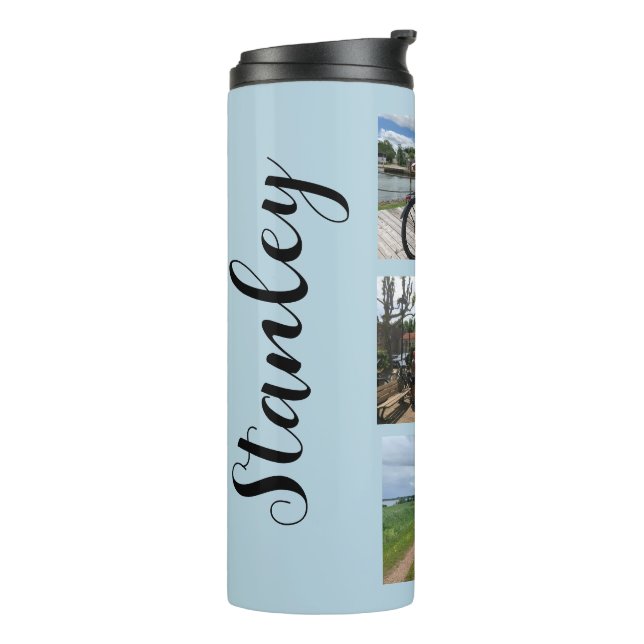 Termo Tumbler térmico de plantilla de fotografía con nom (Rotado hacia la izquierda)