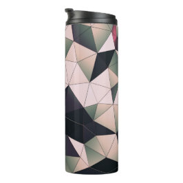 Termo Tumbler térmico de polígonos multicolor moderno