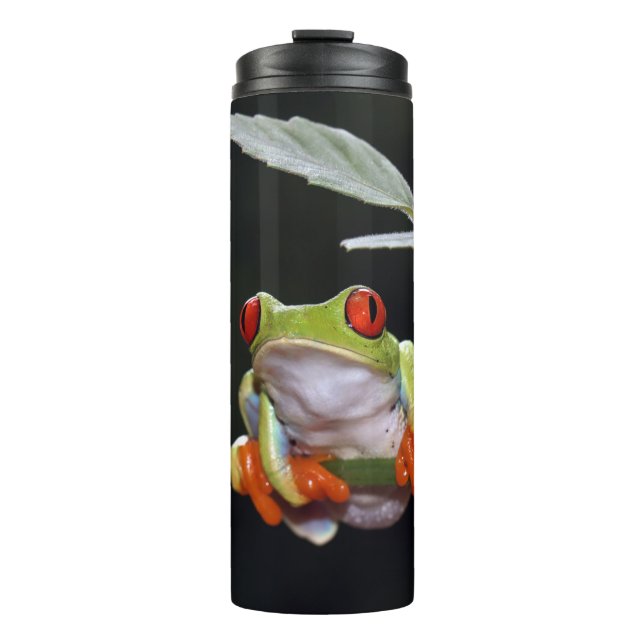 Termo Tumbler térmico de rana de texto de personalizado (Anverso)