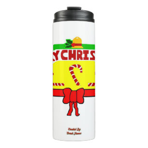 Termo Tumbler térmico de saludos de Navidad