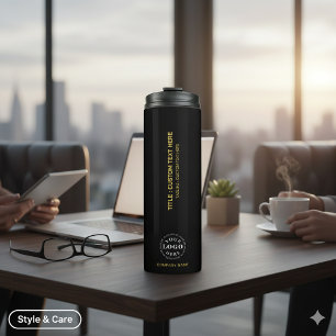 Termo Tumbler Térmico de Texto Personalizado para tu Log