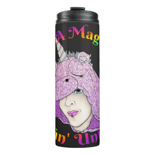 Termo Tumbler térmico de Unicornio de fluffin mágico