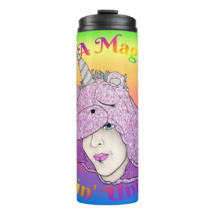 Termo Tumbler térmico de Unicornio de fluffin mágico