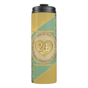 Termo Tumbler térmico del 24° Aniversario Ópalo
