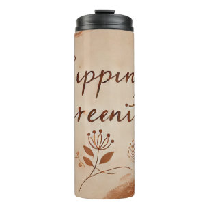 Termo Tumbler térmico del café estético retro Vintage