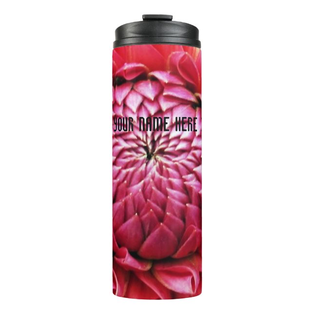Termo Tumbler térmico del corazón de Dahlia (Anverso)