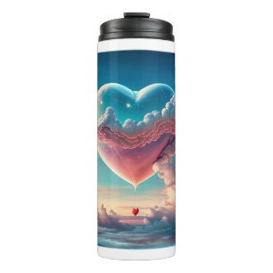 Termo Tumbler térmico del corazón de San Valentín