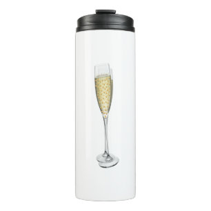 Termo Tumbler térmico del corazón del champán