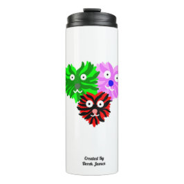 Termo Tumbler térmico del corazón difusa