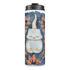 Termo Tumbler térmico del gato de yoga