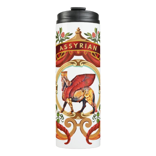 Termo Tumbler térmico del Lamassu asirio (Anverso)