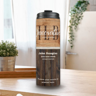 Termo Tumbler térmico del logotipo comercial del logotip