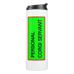 Termo Tumbler térmico del servidor de Corgi personal