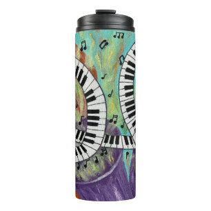 Termo Tumbler térmico del trío de jazz