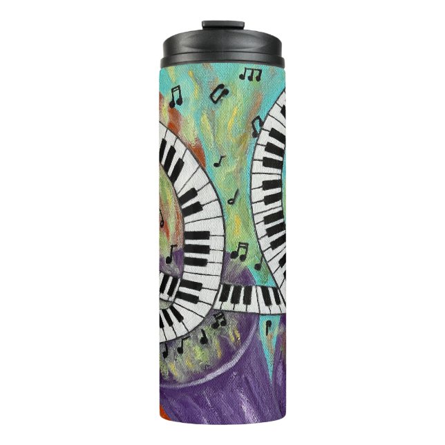 Termo Tumbler térmico del trío de jazz (Anverso)