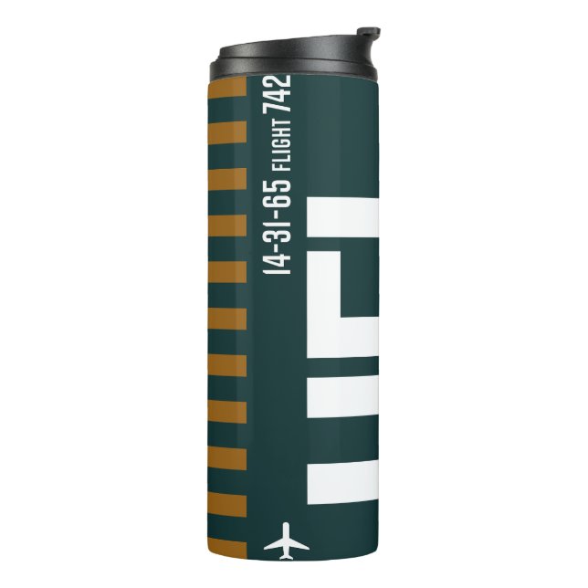 Termo Tumbler térmico - Diseño inspirado en etiqueta de  (Rotado hacia la izquierda)