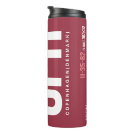 Termo Tumbler térmico - Diseño inspirado en etiqueta de 