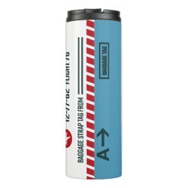 Termo Tumbler térmico - Diseño inspirado en etiqueta de