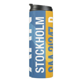 Termo Tumbler térmico - Diseño inspirado en etiqueta de 