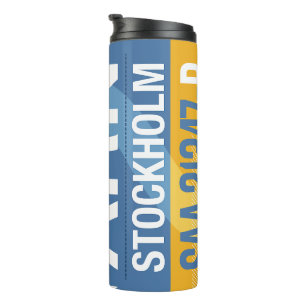 Termo Tumbler térmico - Diseño inspirado en etiqueta de 