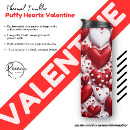Termo Tumbler térmico el día de San Valentín envuelto en