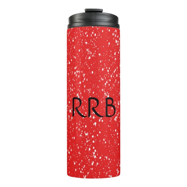 Termo Tumbler térmico especulado rojo personalizado (Anverso)