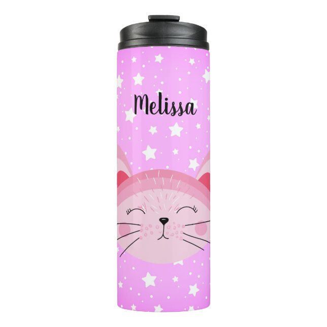 Termo Tumbler térmico gatito personalizado (Anverso)