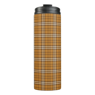 Termo Tumbler térmico Gold Tartan