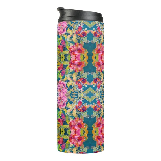 Termo Tumbler térmico - Kaleidoscopio floral (Rotado hacia la derecha)