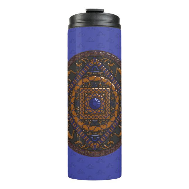 Termo Tumbler térmico Libra Mandala (Anverso)