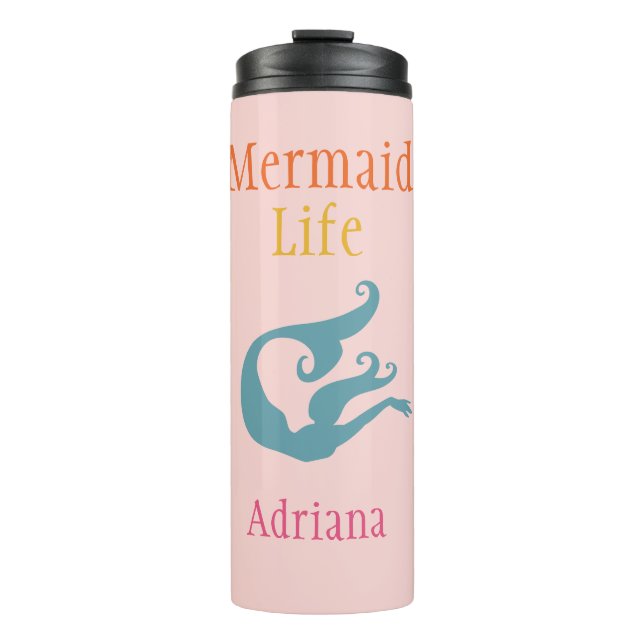 Termo Tumbler térmico LIfe de sirena personalizada (Anverso)