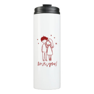 Termo Tumbler Térmico - Línea Sentimental y de Amor