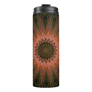 Termo Tumbler térmico Mandala Forma de encaje Colores de