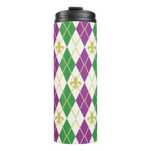 Termo Tumbler térmico Mardi Gras Argyle